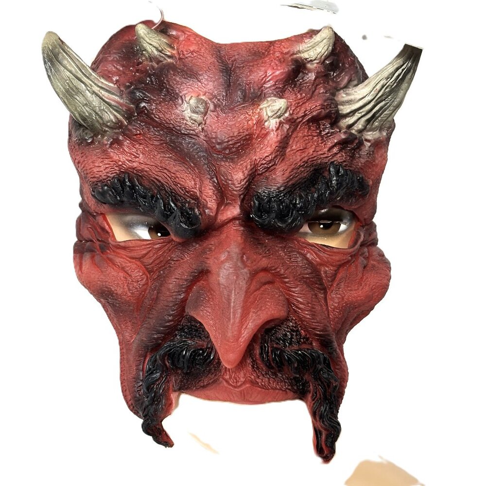 Disguise Fright Asylum Devil Chinless Mask  NOS – NWT